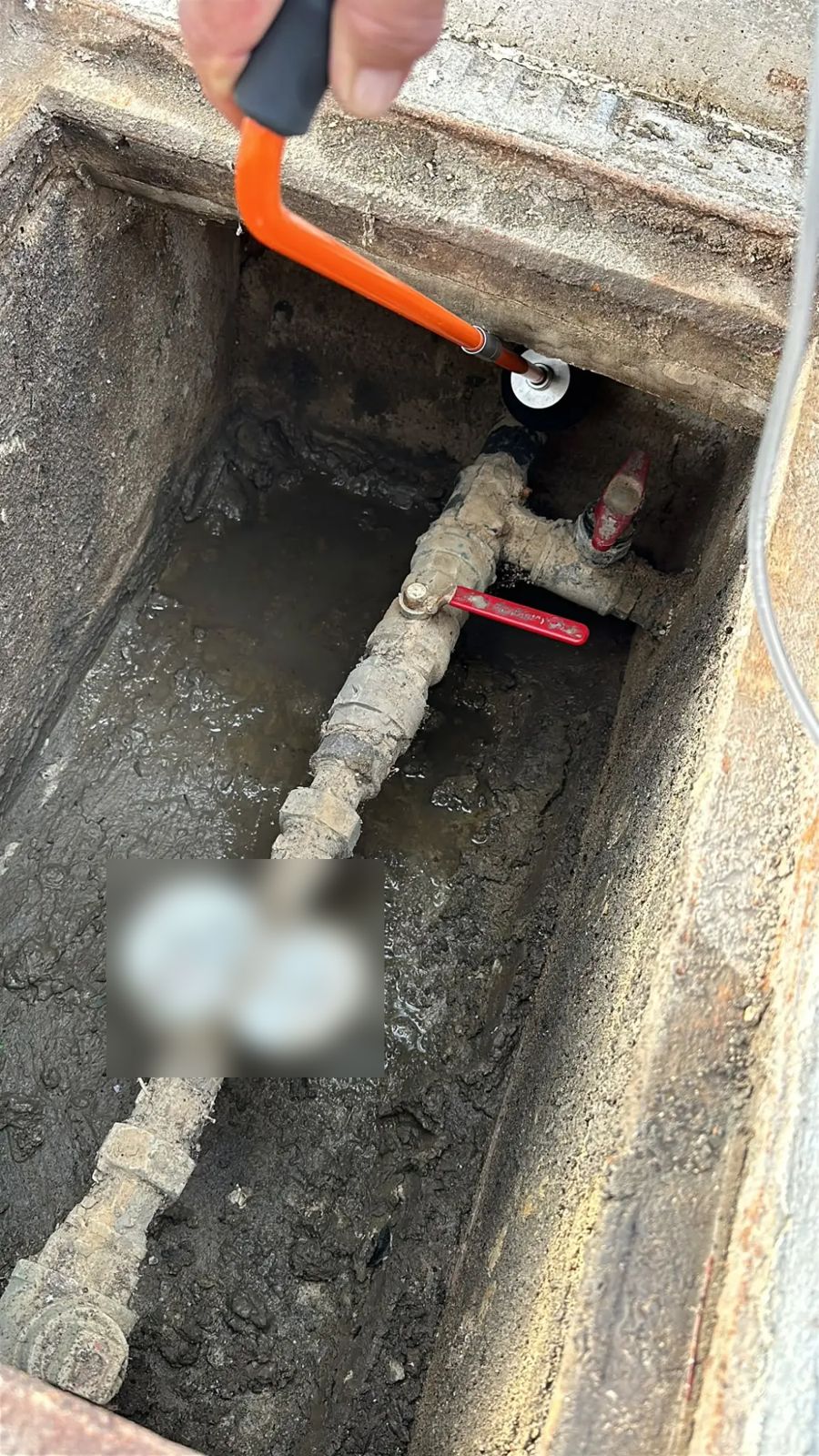 Sonda en la arqueta del contador